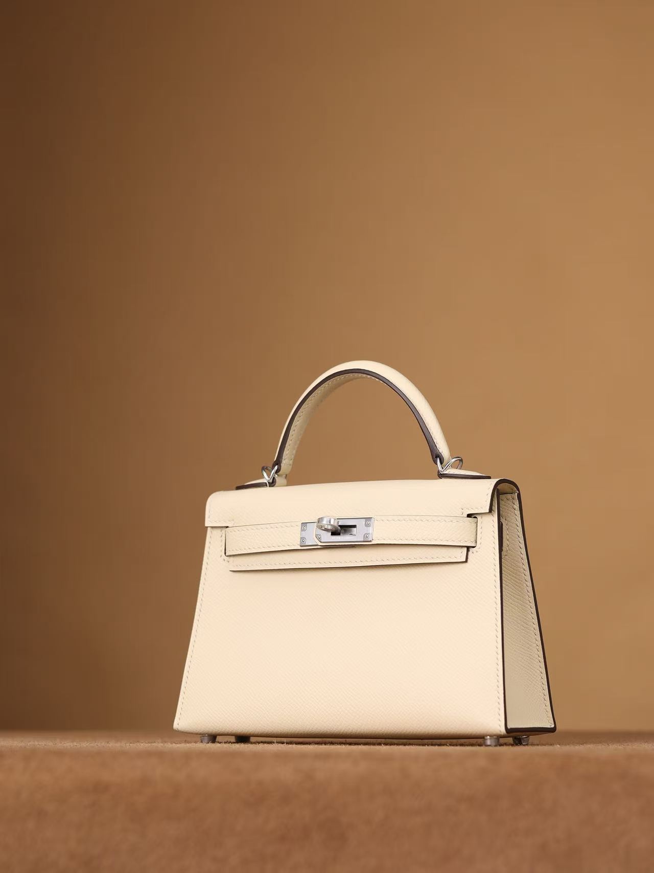 Mini Kelly 二代 奶油白 银扣 - Image 3