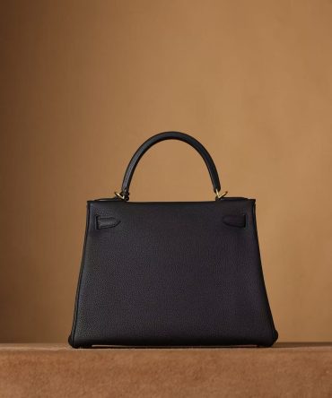 Kelly 28cm 内缝 黑色 金扣 Togo皮